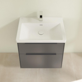 Тумба під раковину Villeroy & Boch Subway 3.0 62,2х57,6 см ДСП/алюміній графіт/монохром C57602VR