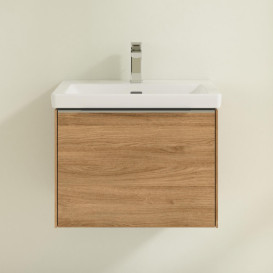 Тумба під раковину Villeroy & Boch Subway 3.0 57,2х42,9 см ДСП/алюміній дуб канзас C57700RH