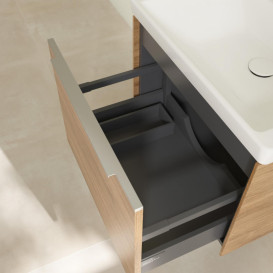 Тумба під раковину Villeroy & Boch Subway 3.0 57,2х42,9 см ДСП/алюміній дуб канзас C57700RH