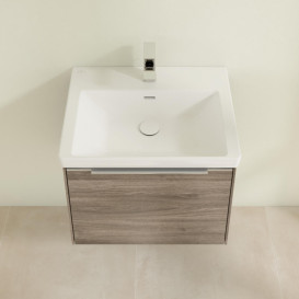 Тумба под раковину Villeroy & Boch Subway 3.0 57,2х42,9 см ДСП/алюминий дуб каменный C57700RK