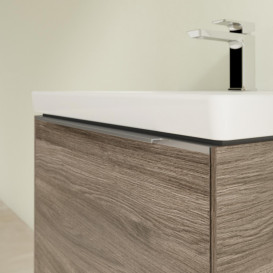 Тумба под раковину Villeroy & Boch Subway 3.0 57,2х42,9 см ДСП/алюминий дуб каменный C57700RK