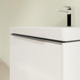 Тумба под раковину Villeroy & Boch Subway 3.0 57,2х42,9 см ДСП/алюминий белый бриллиант C57700VE