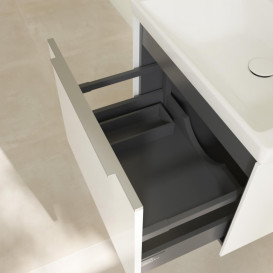 Тумба под раковину Villeroy & Boch Subway 3.0 57,2х42,9 см ДСП/алюминий чистый белый C57700VF