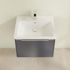 Тумба под раковину Villeroy & Boch Subway 3.0 57,2х42,9 см ДСП/алюминий морской синий C57700VQ