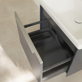 Тумба под раковину Villeroy & Boch Subway 3.0 57,2х42,9 см ДСП/алюминий морской синий C57700VQ