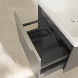 Тумба под раковину Villeroy & Boch Subway 3.0 57,2х42,9 см ДСП/алюминий графит C57700VR