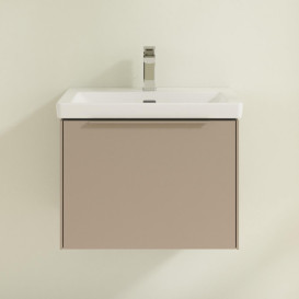 Тумба под раковину Villeroy & Boch Subway 3.0 57,2х42,9 см ДСП/алюминий тауп/монохром C57702VM