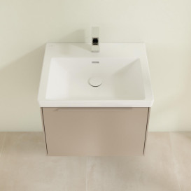 Тумба под раковину Villeroy & Boch Subway 3.0 57,2х42,9 см ДСП/алюминий тауп/монохром C57702VM