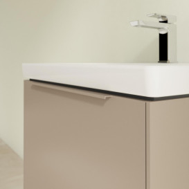 Тумба под раковину Villeroy & Boch Subway 3.0 57,2х42,9 см ДСП/алюминий тауп/монохром C57702VM