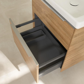 Тумба под раковину Villeroy & Boch Subway 3.0 57,2х57,6 см ДСП/алюминий дуб канзас C57800RH