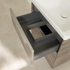 Тумба під раковину Villeroy & Boch Subway 3.0 57,2х57,6 см ДСП/алюміній дуб кам'яний C57800RK