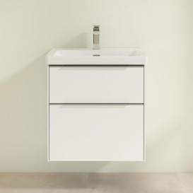 Тумба под раковину Villeroy & Boch Subway 3.0 57,2х57,6 см ДСП/алюминий чистый C57800VF