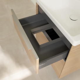 Тумба під раковину Villeroy & Boch Subway 3.0 57,2х57,6 см ДСП/алюміній дуб північний C57800VJ