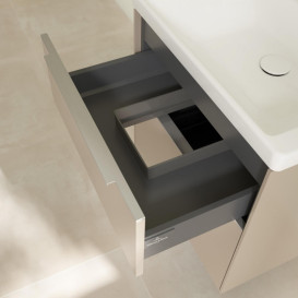 Тумба під раковину Villeroy & Boch Subway 3.0 57,2х57,6 см ДСП/алюміній тауп C57800VM