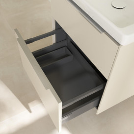 Тумба під раковину Villeroy & Boch Subway 3.0 57,2х57,6 см ДСП/алюміній сірий кашемір C57800VN