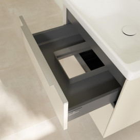 Тумба під раковину Villeroy & Boch Subway 3.0 57,2х57,6 см ДСП/алюміній сірий кашемір C57800VN