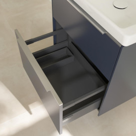 Тумба под раковину Villeroy & Boch Subway 3.0 57,2х57,6 см ДСП/алюминий морской синий C57800VQ