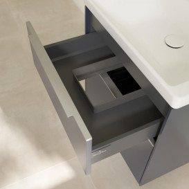 Тумба под раковину Villeroy & Boch Subway 3.0 57,2х57,6 см ДСП/алюминий морской синий C57800VQ