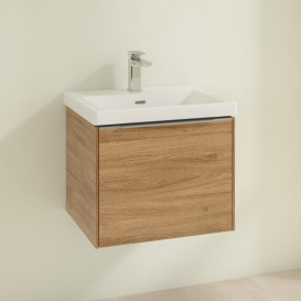 Тумба під раковину Villeroy & Boch Subway 3.0 52,3х42,9 см ДСП/алюміній дуб канзас C57900RH