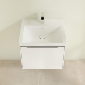 Тумба под раковину Villeroy & Boch Subway 3.0 52,3х42,9 см ДСП/алюминий белый бриллиант C57900VE