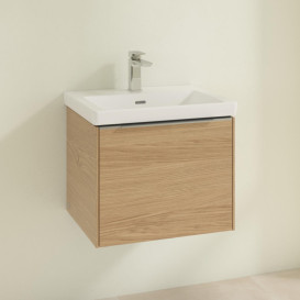 Тумба под раковину Villeroy & Boch Subway 3.0 52,3х42,9 см ДСП/алюминий дуб северный C57900VJ