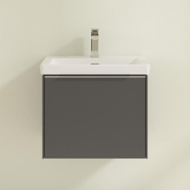 Тумба під раковину Villeroy & Boch Subway 3.0 52,3х42,9 см ДСП/алюміній графіт C57900VR