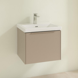 Тумба под раковину Villeroy & Boch Subway 3.0 52,3х42,9 см ДСП/алюминий тауп/монохром C57902VM