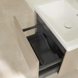 Тумба под раковину Villeroy & Boch Subway 3.0 52,3х42,9 см ДСП/алюминий тауп/монохром C57902VM