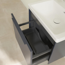 Тумба под раковину Villeroy & Boch Subway 3.0 52,3х42,9 см ДСП/алюминий морской синий/монохром C57902VQ