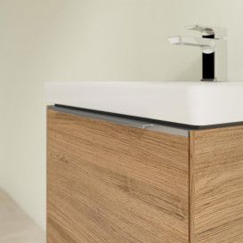 Тумба под раковину Villeroy & Boch Subway 3.0 47,3х42,9 см ДСП/алюминий дуб канзас C58000RH