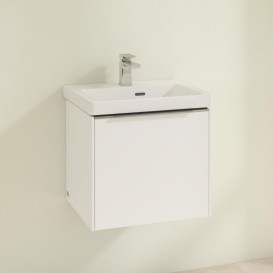 Тумба під раковину Villeroy & Boch Subway 3.0 47,3х42,9 см ДСП/алюміній чистий білий C58000VF