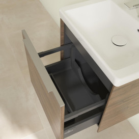 Тумба под раковину Villeroy & Boch Subway 3.0 47,3х42,9 см ДСП/алюминий дуб аризона C58000VH