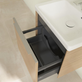 Тумба під раковину Villeroy & Boch Subway 3.0 47,3х42,9 см ДСП/алюміній дуб північний C58000VJ