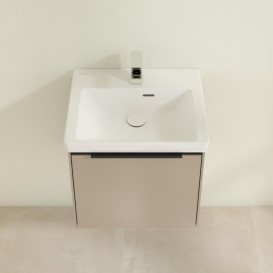 Тумба під раковину Villeroy & Boch Subway 3.0 47,3х42,9 см ДСП/алюміній тауп/чорний вулкан C58001VM