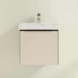 Тумба под раковину Villeroy & Boch Subway 3.0 47,3х42,9 см ДСП/алюминий серый кашемир/черный вулкан C58001VN