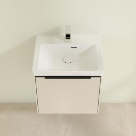 Тумба под раковину Villeroy & Boch Subway 3.0 47,3х42,9 см ДСП/алюминий серый кашемир/черный вулкан C58001VN