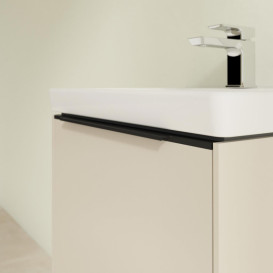 Тумба под раковину Villeroy & Boch Subway 3.0 47,3х42,9 см ДСП/алюминий серый кашемир/черный вулкан C58001VN