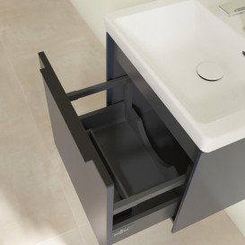 Тумба під раковину Villeroy & Boch Subway 3.0 47,3х42,9 см ДСП/алюміній морський синій/чорний вулкан C58001VQ