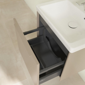 Тумба под раковину Villeroy & Boch Subway 3.0 47,3х42,9 см ДСП/алюминий тауп/монохром C58002VM