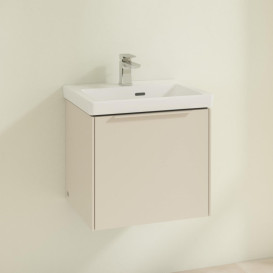 Тумба под раковину Villeroy & Boch Subway 3.0 47,3х42,9 см ДСП/алюминий серый кашемир/монохром C58002VN