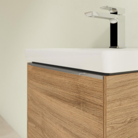 Тумба під раковину Villeroy & Boch Subway 3.0 42,3х42,9 см ДСП/алюміній дуб канзас C58100RH
