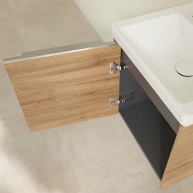 Тумба під раковину Villeroy & Boch Subway 3.0 42,3х42,9 см ДСП/алюміній дуб канзас C58100RH