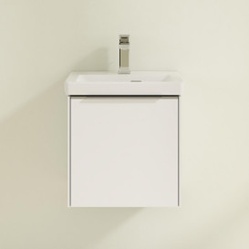 Тумба под раковину Villeroy & Boch Subway 3.0 42,3х42,9 см ДСП/алюминий белый бриллиант C58100VE