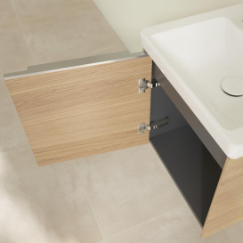 Тумба под раковину Villeroy & Boch Subway 3.0 42,3х42,9 см ДСП/алюминий дуб северный C58100VJ