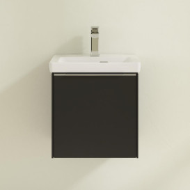 Тумба под раковину Villeroy & Boch Subway 3.0 42,3х42,9 см ДСП/алюминий черный вулкан C58100VL