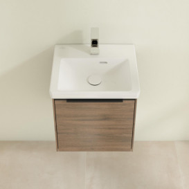 Тумба під раковину Villeroy & Boch Subway 3.0 42,3х42,9 см ДСП/алюміній дуб аризона/чорний вулкан C58101VH