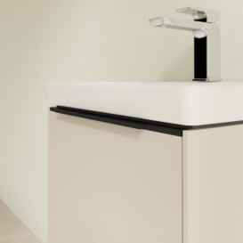 Тумба под раковину Villeroy & Boch Subway 3.0 42,3х42,9 см ДСП/алюминий серый кашемир/черный вулкан C58101VN