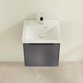 Тумба під раковину Villeroy & Boch Subway 3.0 42,3х42,9 см ДСП/алюміній морський синій/чорний вулкан C58101VQ