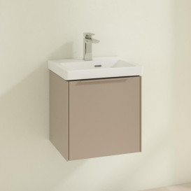 Тумба під раковину Villeroy & Boch Subway 3.0 42,3х42,9 см ДСП/алюміній тауп/монохром C58102VM