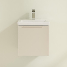 Тумба під раковину Villeroy & Boch Subway 3.0 42,3х42,9 см ДСП/алюміній сірий кашемір/монохром C58102VN